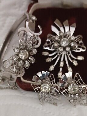 Bugbee & Niles Vintage Set Silver Art Nouveau 3pc